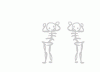 caramelldansen skeletons.gif